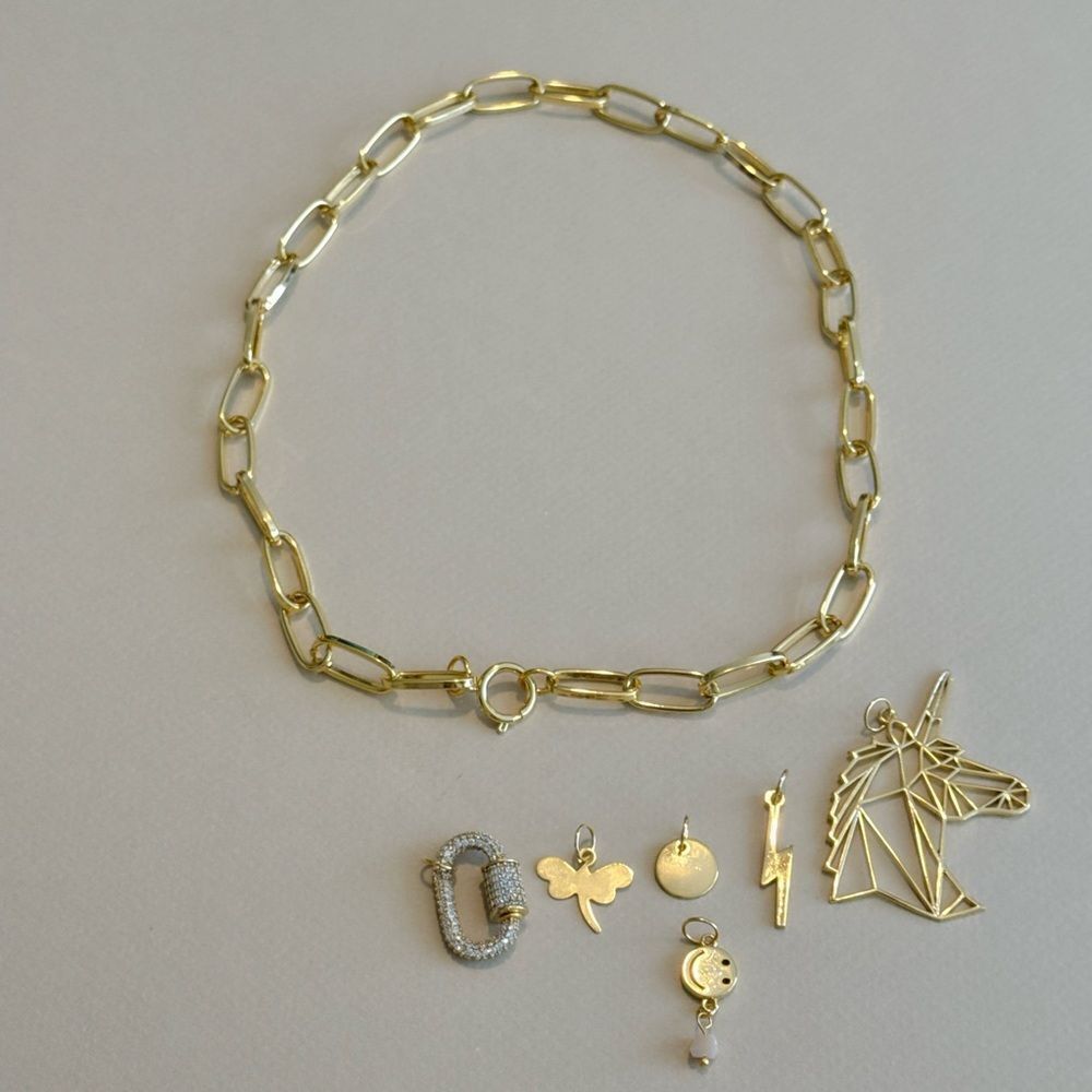 Smiley face necklace R872